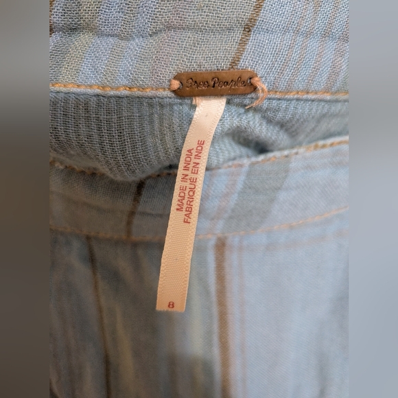 Free People Plaid Maxi Skirt Size 8 - Picture 4 of 7